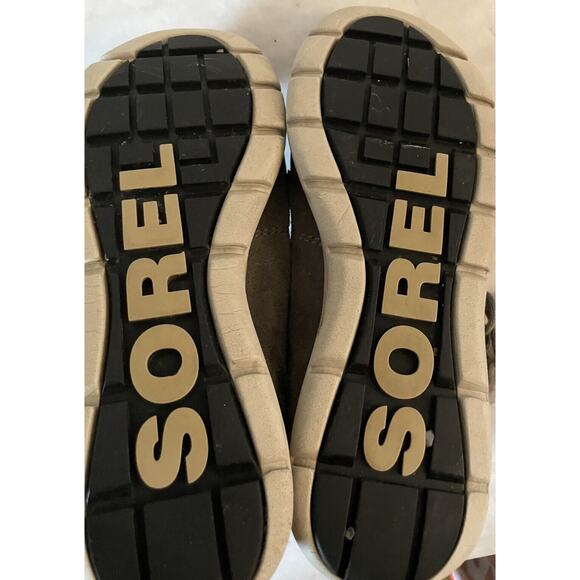 Sorel Explorer Joan Boots Women Size 9‎ Gray Faux Fur Lace-up Snow Waterproof - Picture 6 of 7